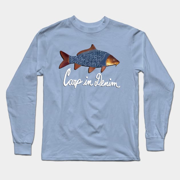 Carp in Denim Long Sleeve T-Shirt by Nonsense-PW